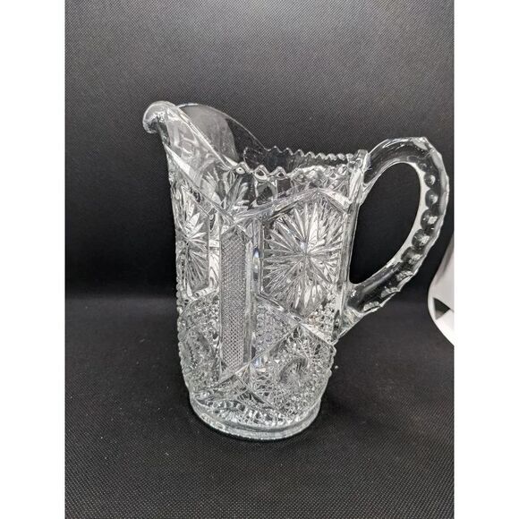 Imperial Glass Water pitcher  clear glass 8 in - Picture 2 of 10